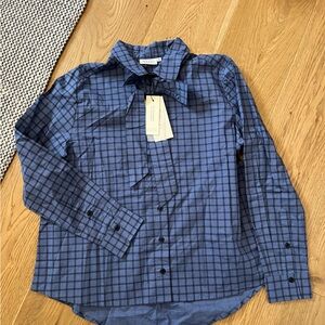 Blue Checkered Women’s Shirt